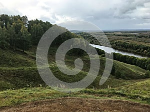 View of the Klyazma river from Lysa Gora